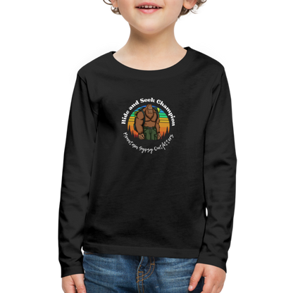 Hide & Seek Champ Kids Long Sleeve - black