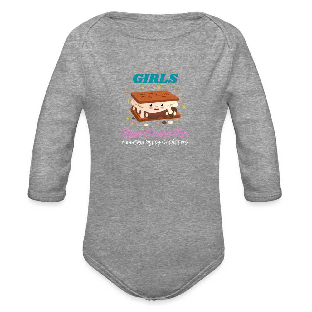 Girls Have S'more Fun Infant Long Sleeve - heather grey