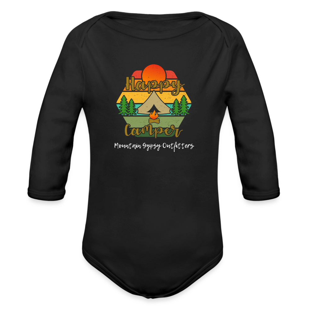 Happy Camper Infant Long Sleeve - black