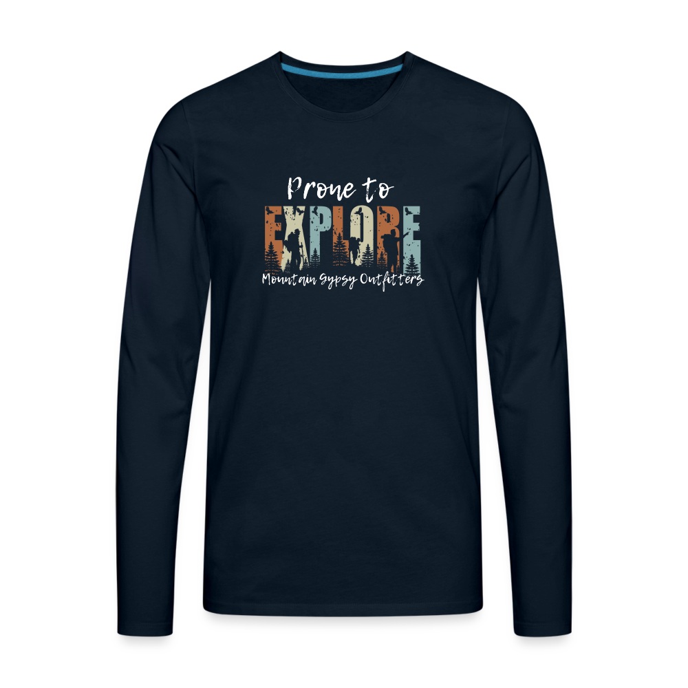 Prone To Explore Long Sleeve - deep navy