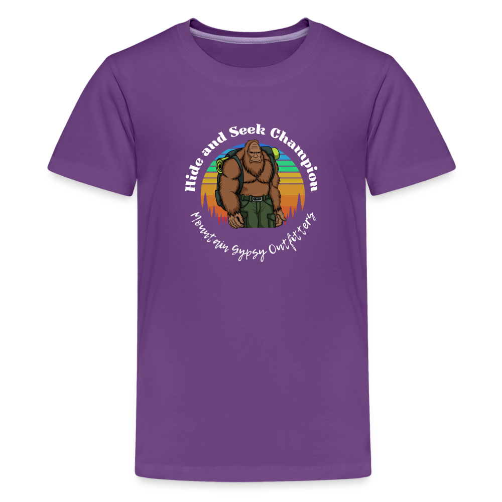 Hide and Seek Champ Kid's Tee - purple