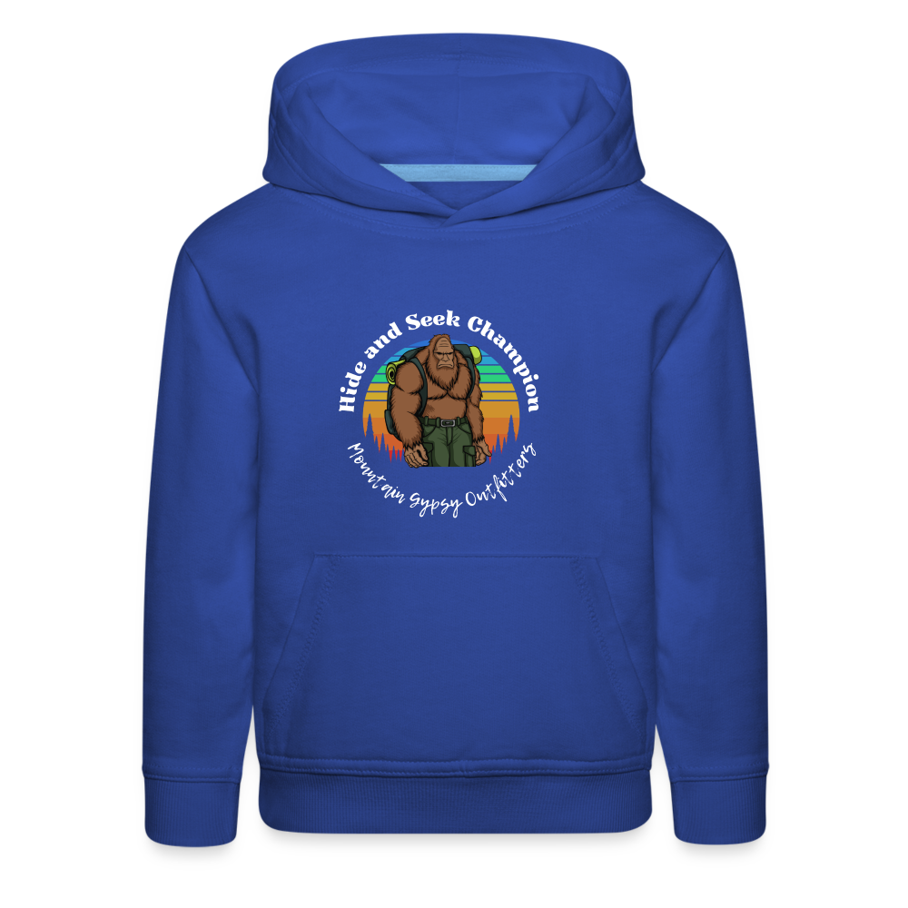 Hide and Seek Champion Kids Hoodie - royal blue