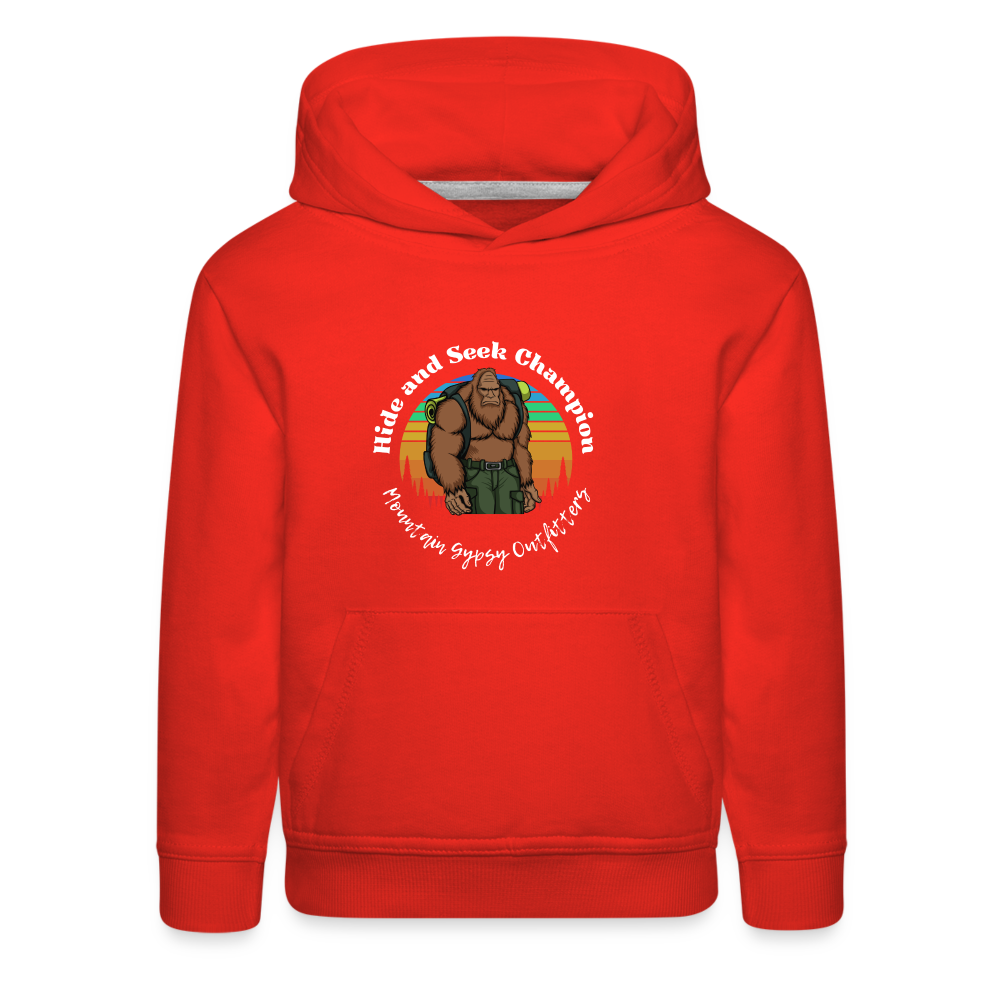 Hide and Seek Champion Kids Hoodie - red