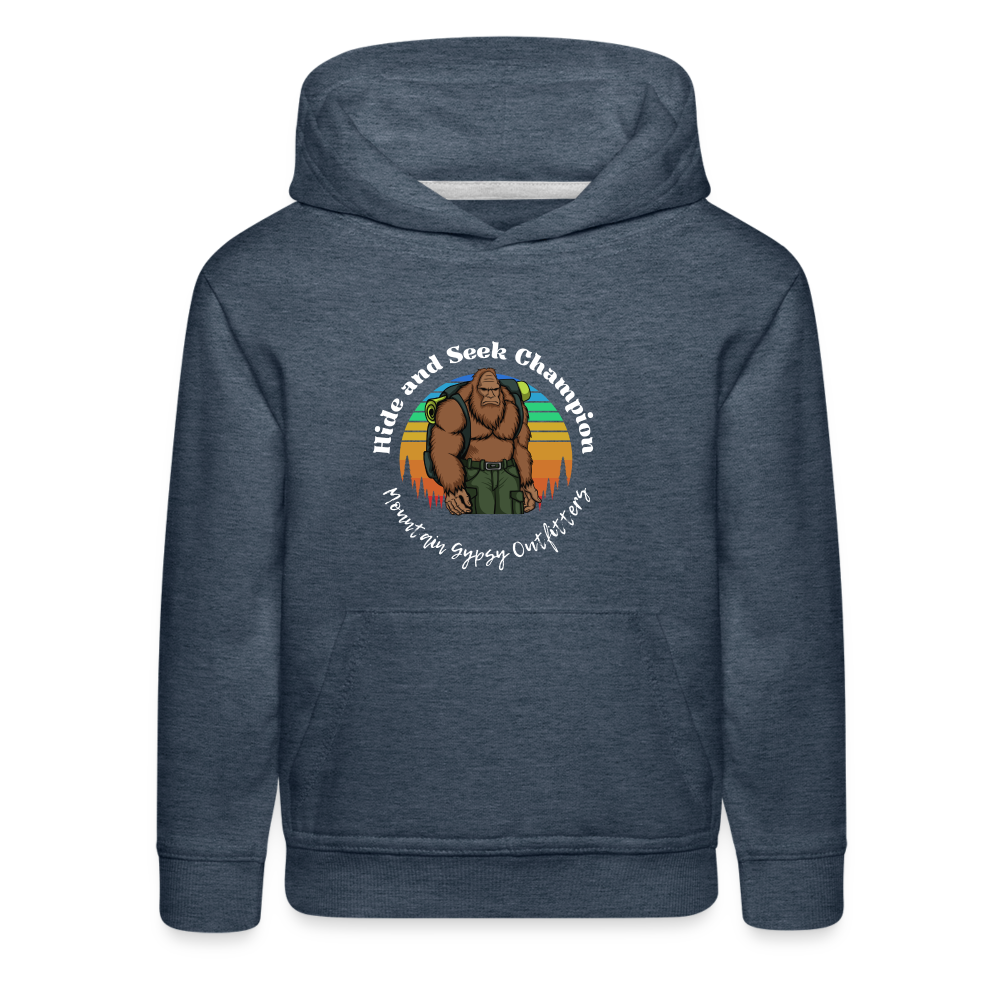 Hide and Seek Champion Kids Hoodie - heather denim