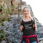 Mountains, Coffee, Dogs Fitted Tank